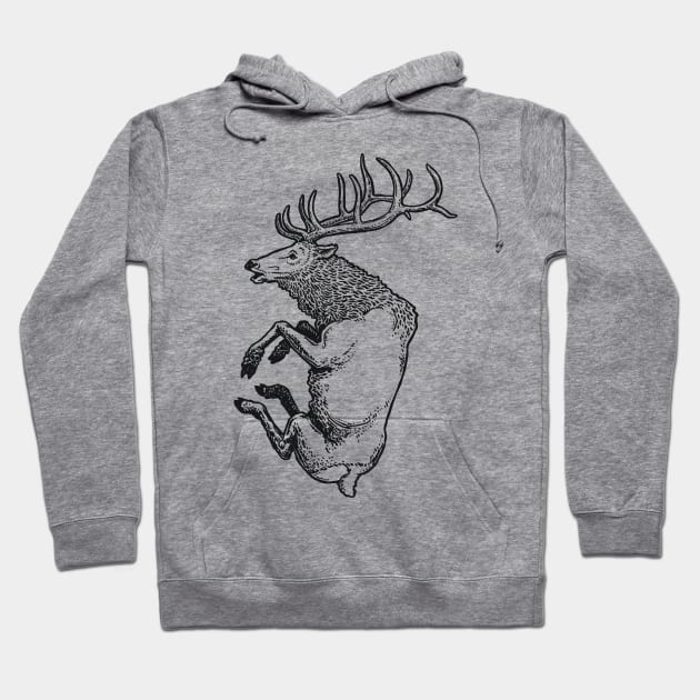 A Levity of Animals: Elk of that Ilk Hoodie by calebfaires